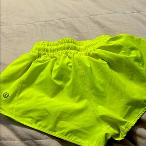 Lululemon Neon Yellow Athletic Shorts